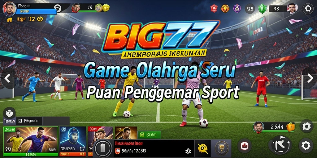 Screenshot menunjukkan gameplay menakjubkan dari BIG77 dalam olahraga.