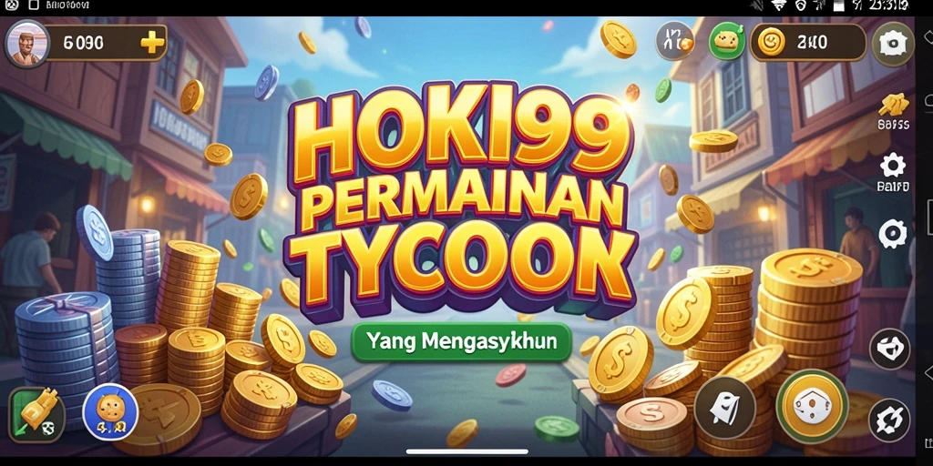 Tampilan gameplay HOKI99 menampilkan keseruan menjalankan bisnis Tycoon.