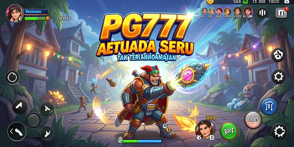 Tampilan gameplay PG777 yang penuh warna dan action menarik.