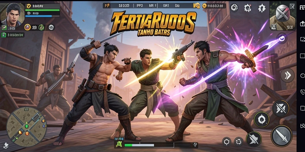 Tampilan gameplay PP7 yang penuh aksi dan pertarungan seru.