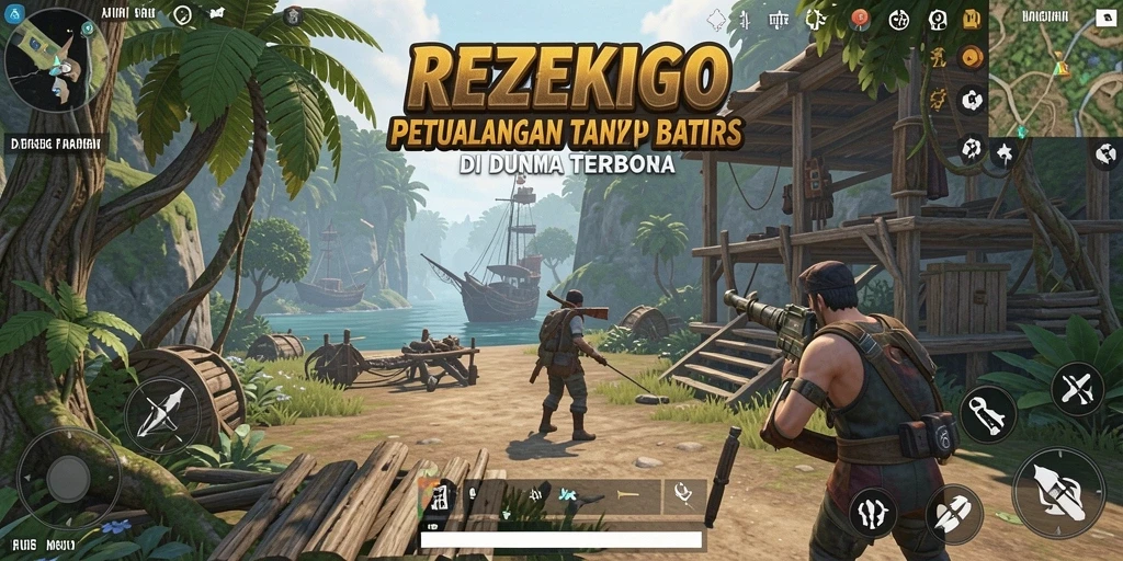 Menampilkan kemeriahan gameplay Open World REZEKIGO yang penuh aksi.