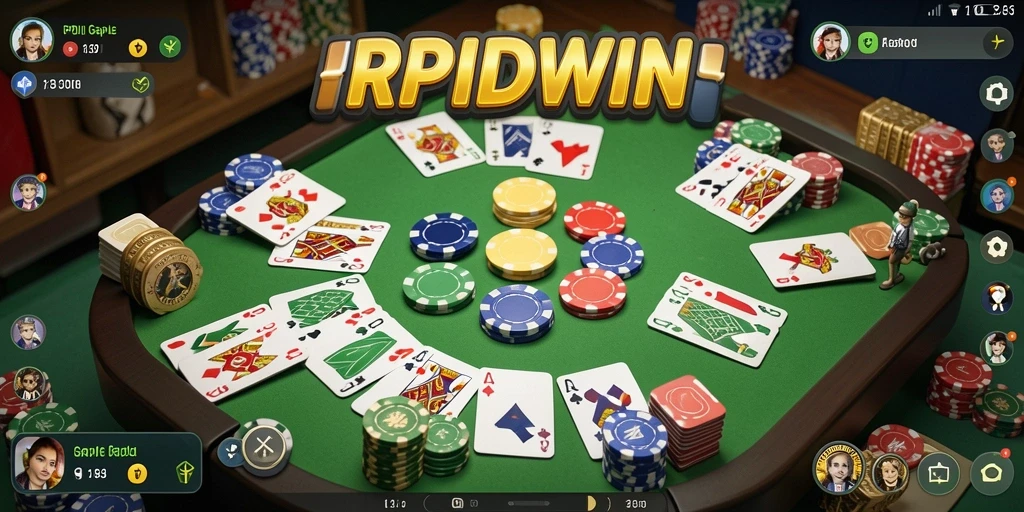 Tampilan gameplay seru RPIDWIN saat bermain Gaple.